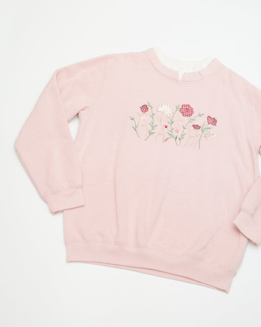 Dusty Pink Flower Sweater