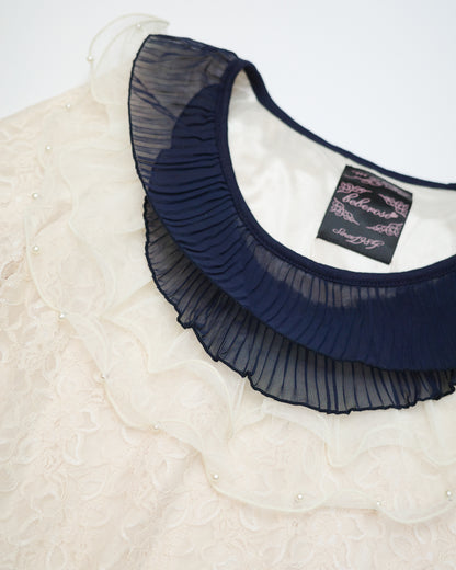 Beberose Tiered Collar Lace Top