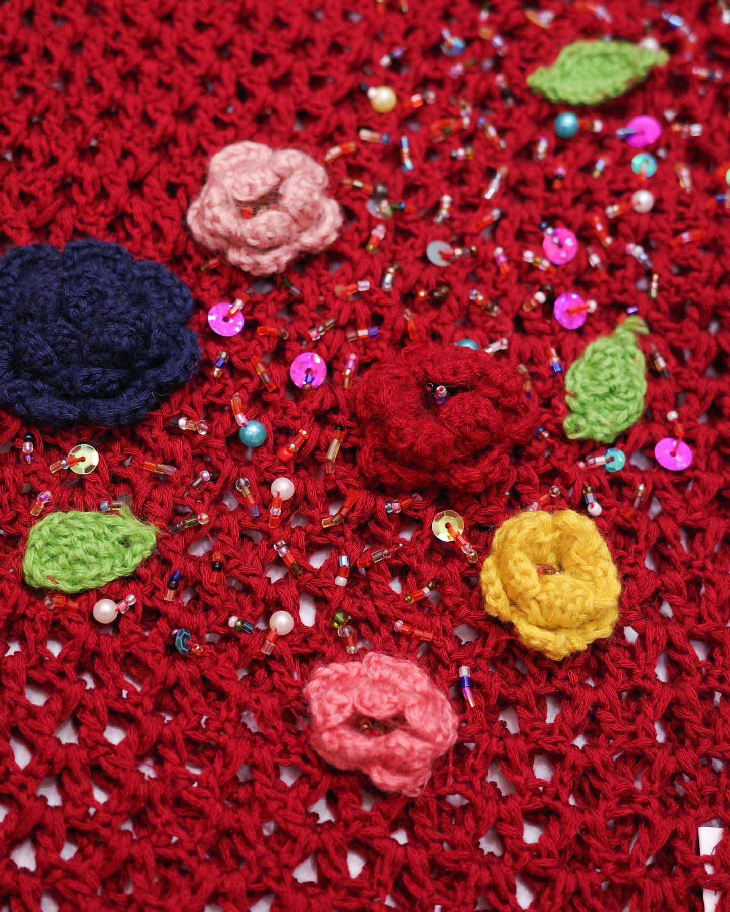 Red Crochet Top
