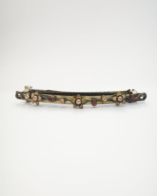 Brass Flowers Hair Clip