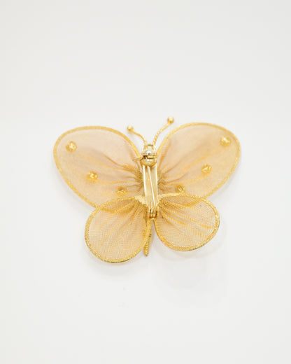 Rhinestone Butterfly Pendant/Brooch