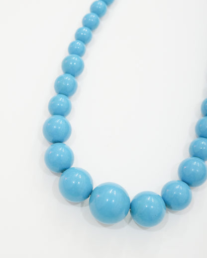 Blue Gumball Necklace