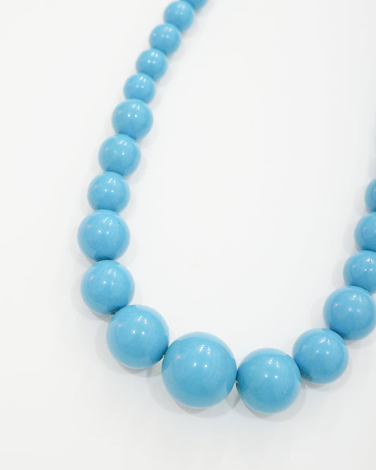 Blue Gumball Necklace
