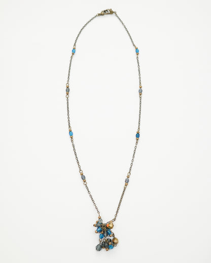 Blue Dangling Necklace