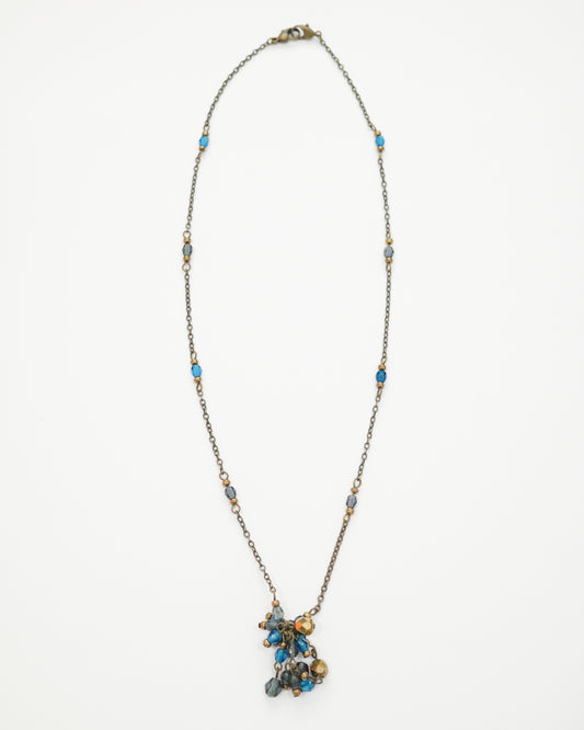 Blue Dangling Necklace