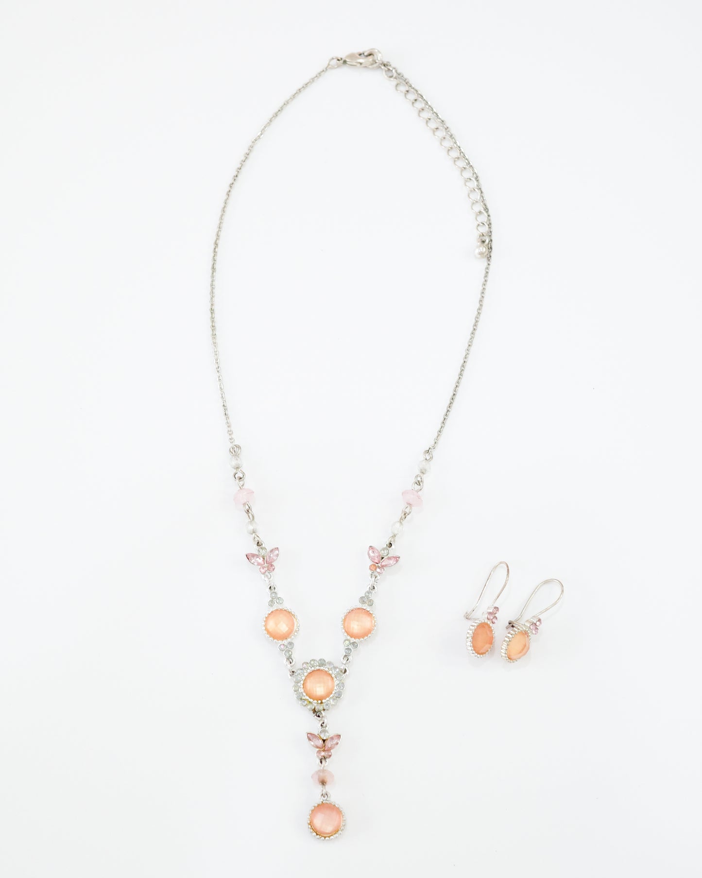 Avon Butterfly Necklace & Earrings Set