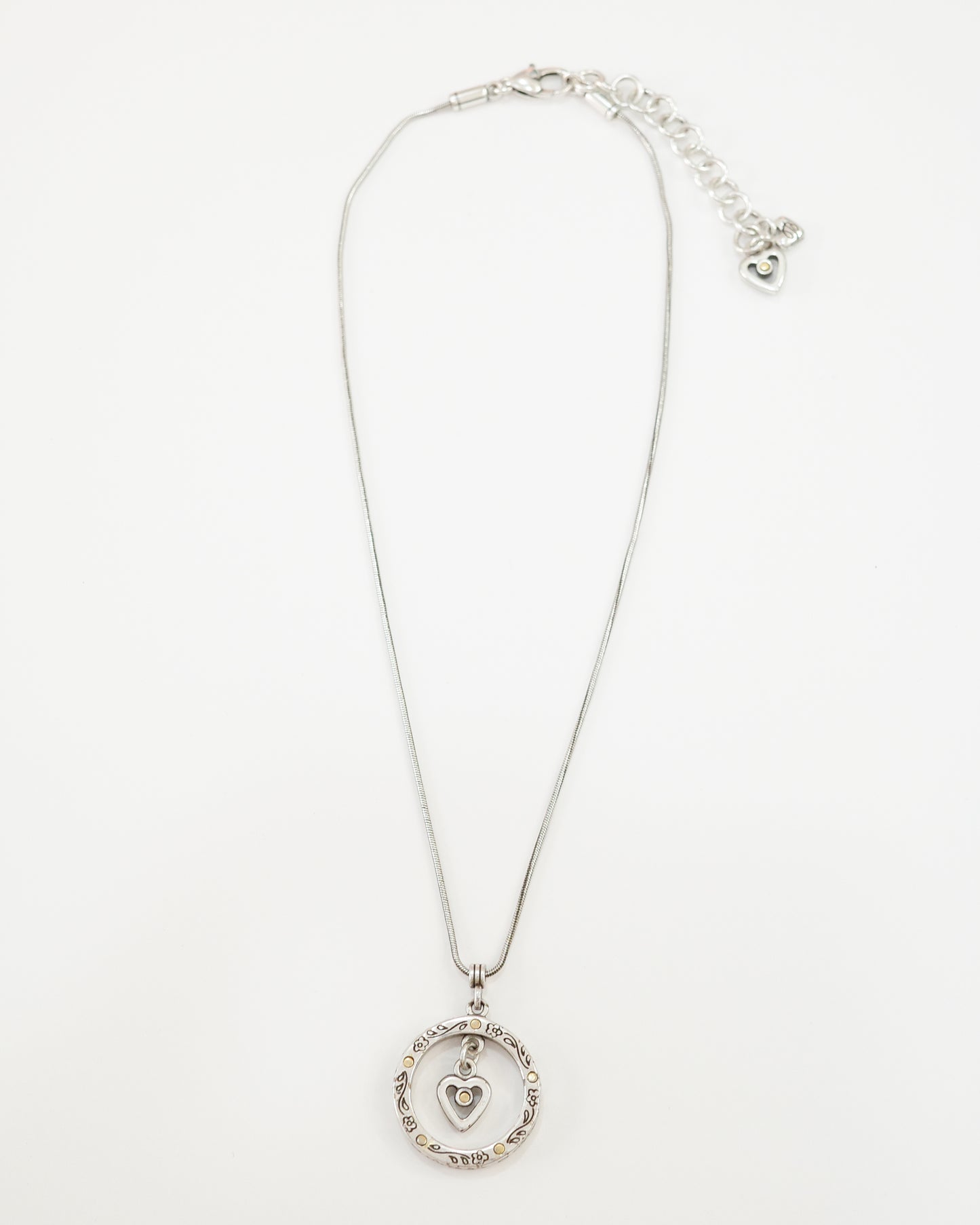 Brigton Hollow Heart Necklace