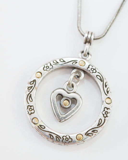Brigton Hollow Heart Necklace