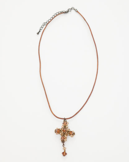 Beaded Cross Necklace