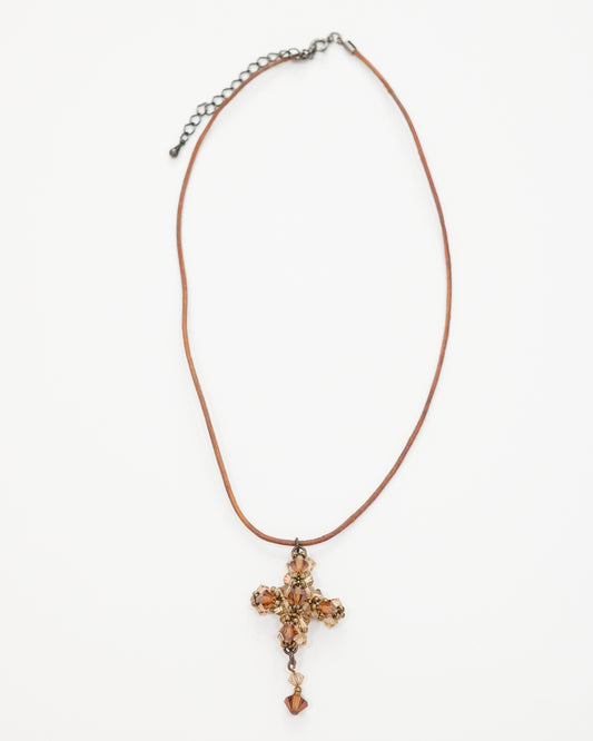 Beaded Cross Necklace