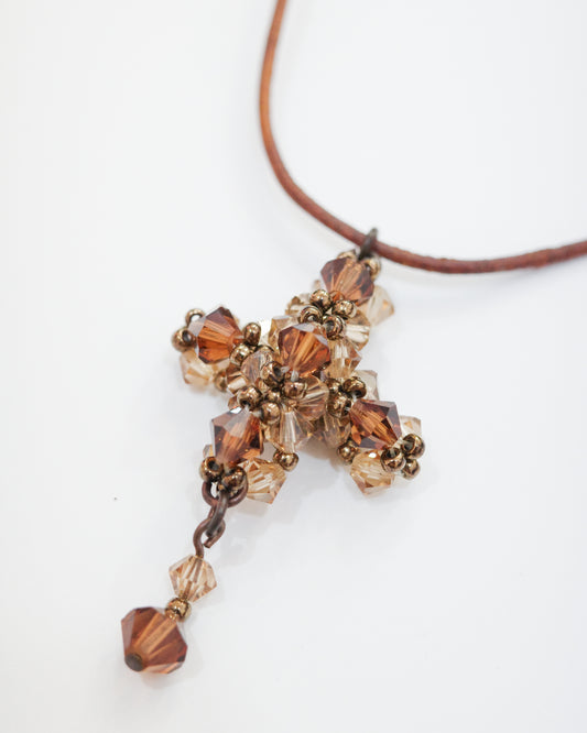 Beaded Cross Necklace