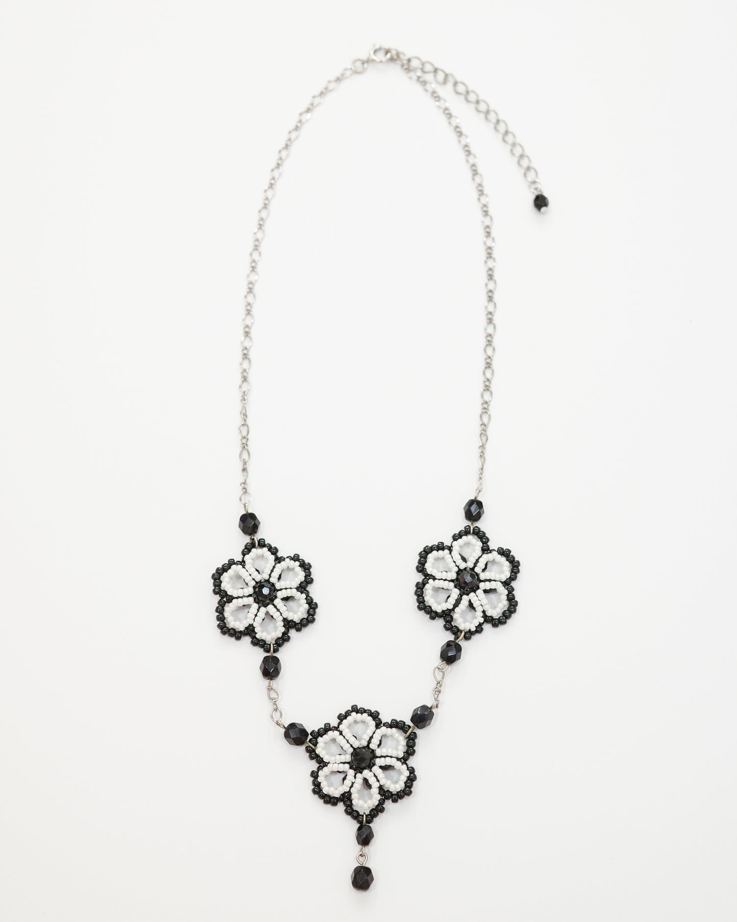 Beaded Flowers Necklace