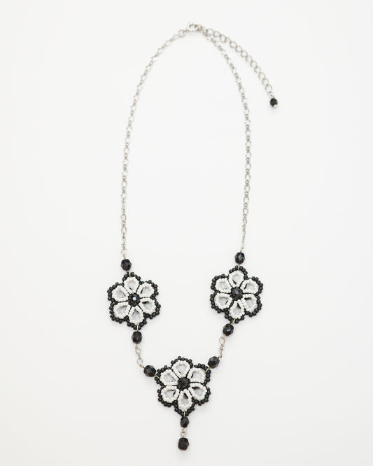 Beaded Flowers Necklace