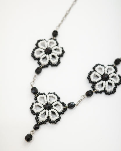 Beaded Flowers Necklace