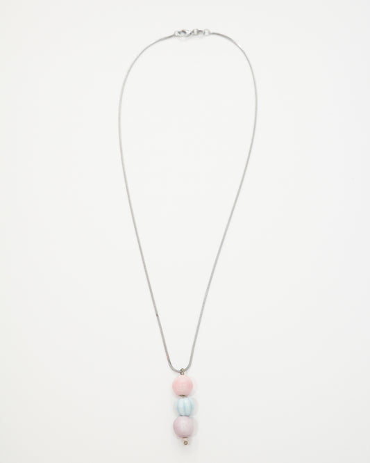 Trio Glass Beads Necklace