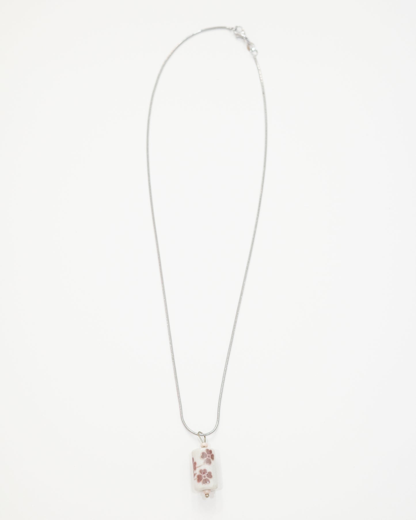 Floral Glass Beads Necklace