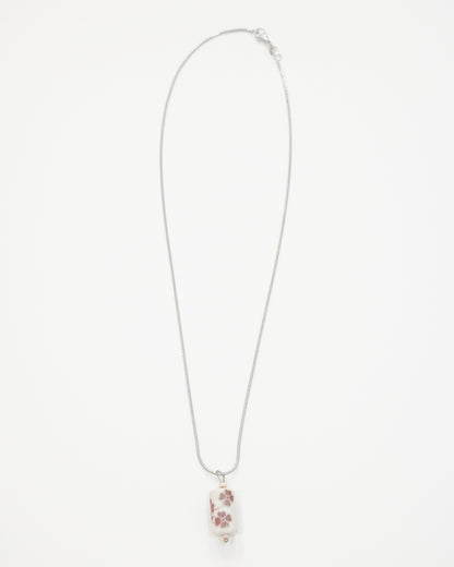 Floral Glass Beads Necklace