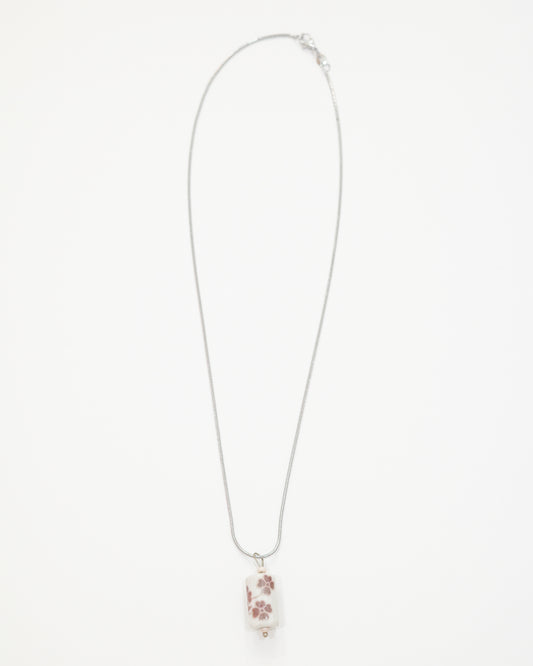 Floral Glass Beads Necklace