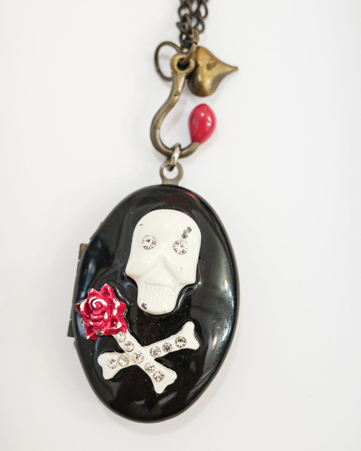 Skeleton Locket Necklace