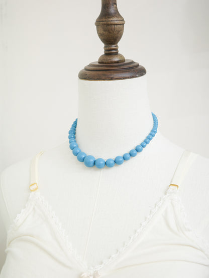 Blue Gumball Necklace