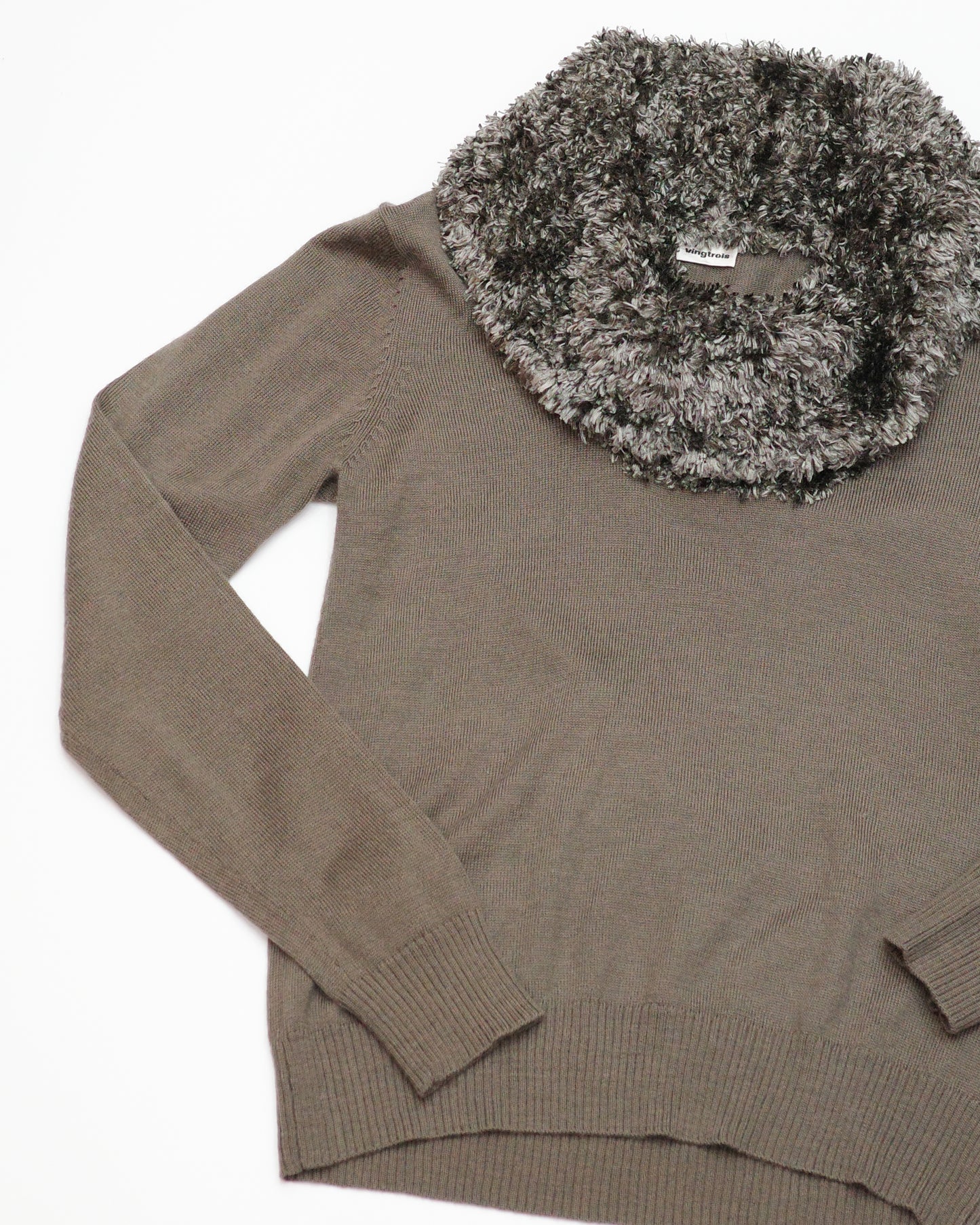 Furry Gray Top