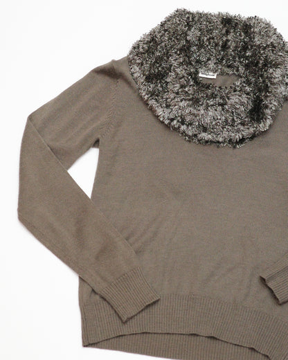 Furry Gray Top