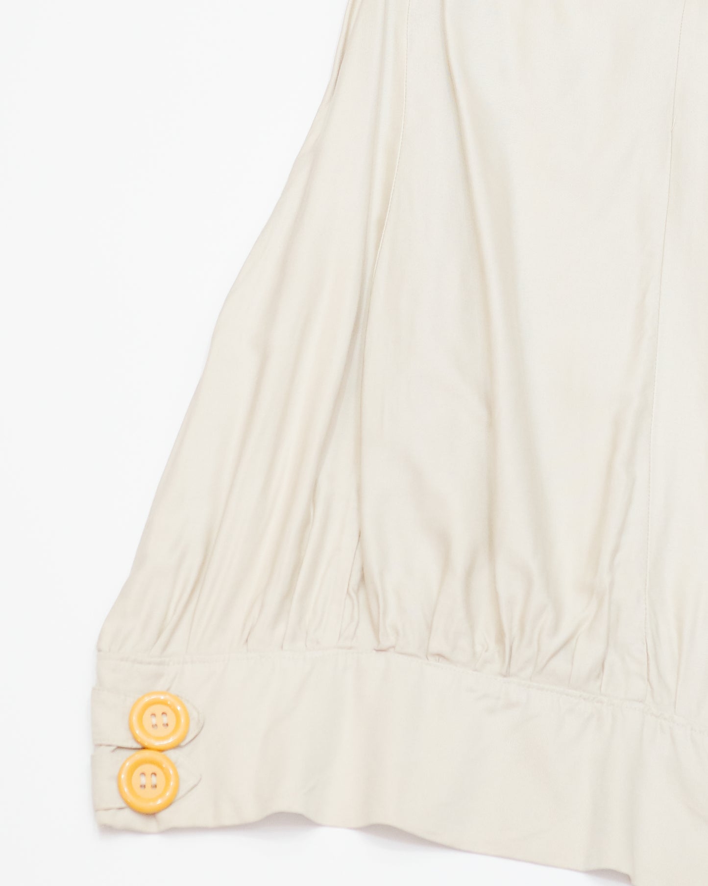Ivory Dress w/ Big Buttons