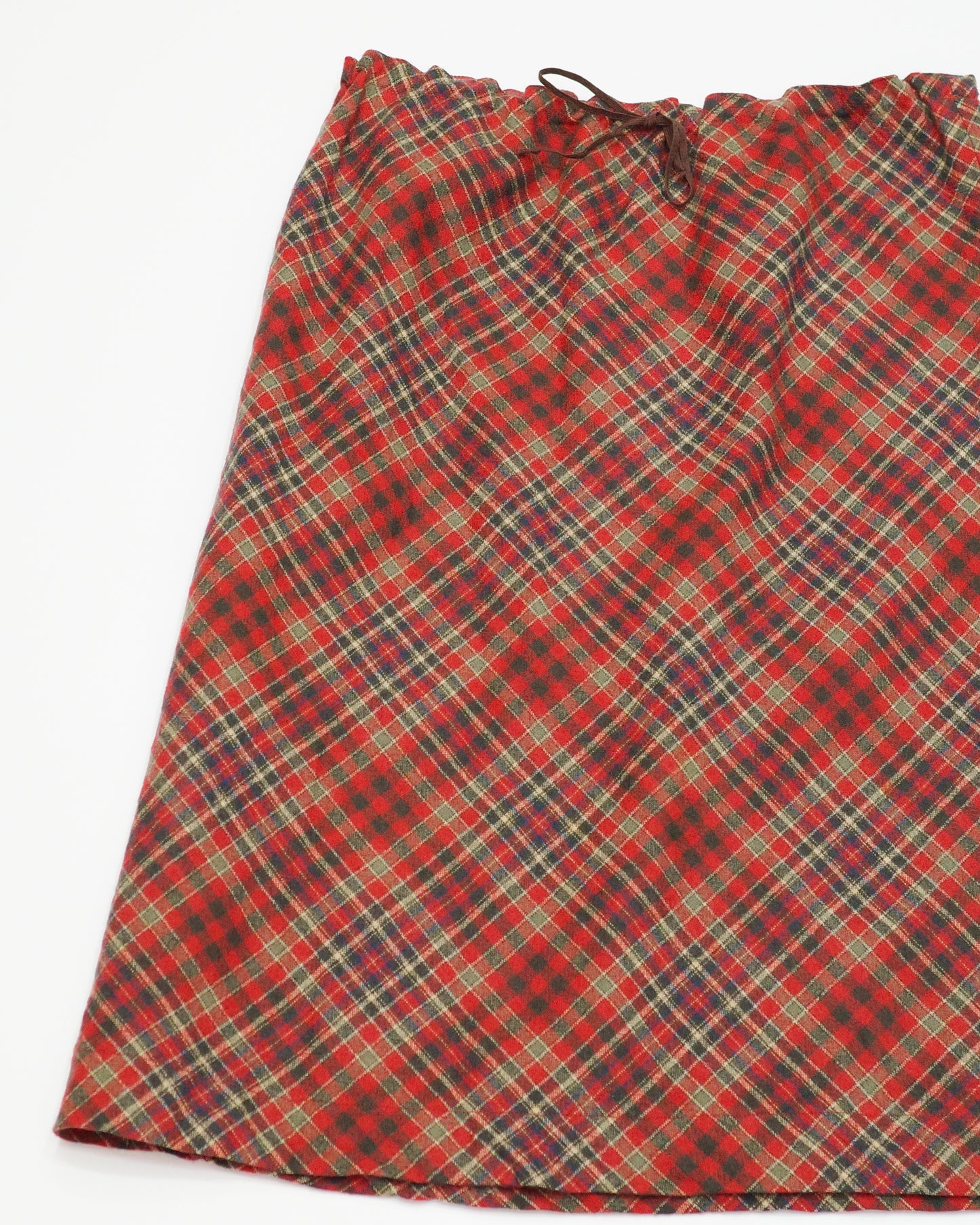 Red Checked Skirt