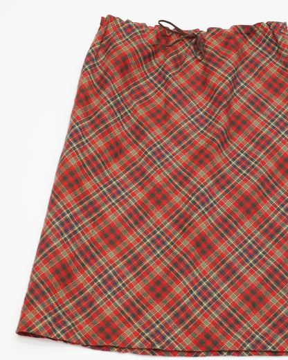 Red Checked Skirt