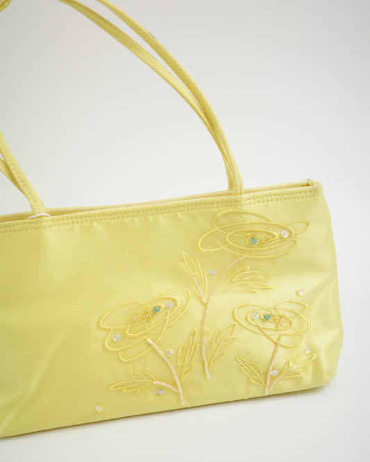 Yellow Satin Bag
