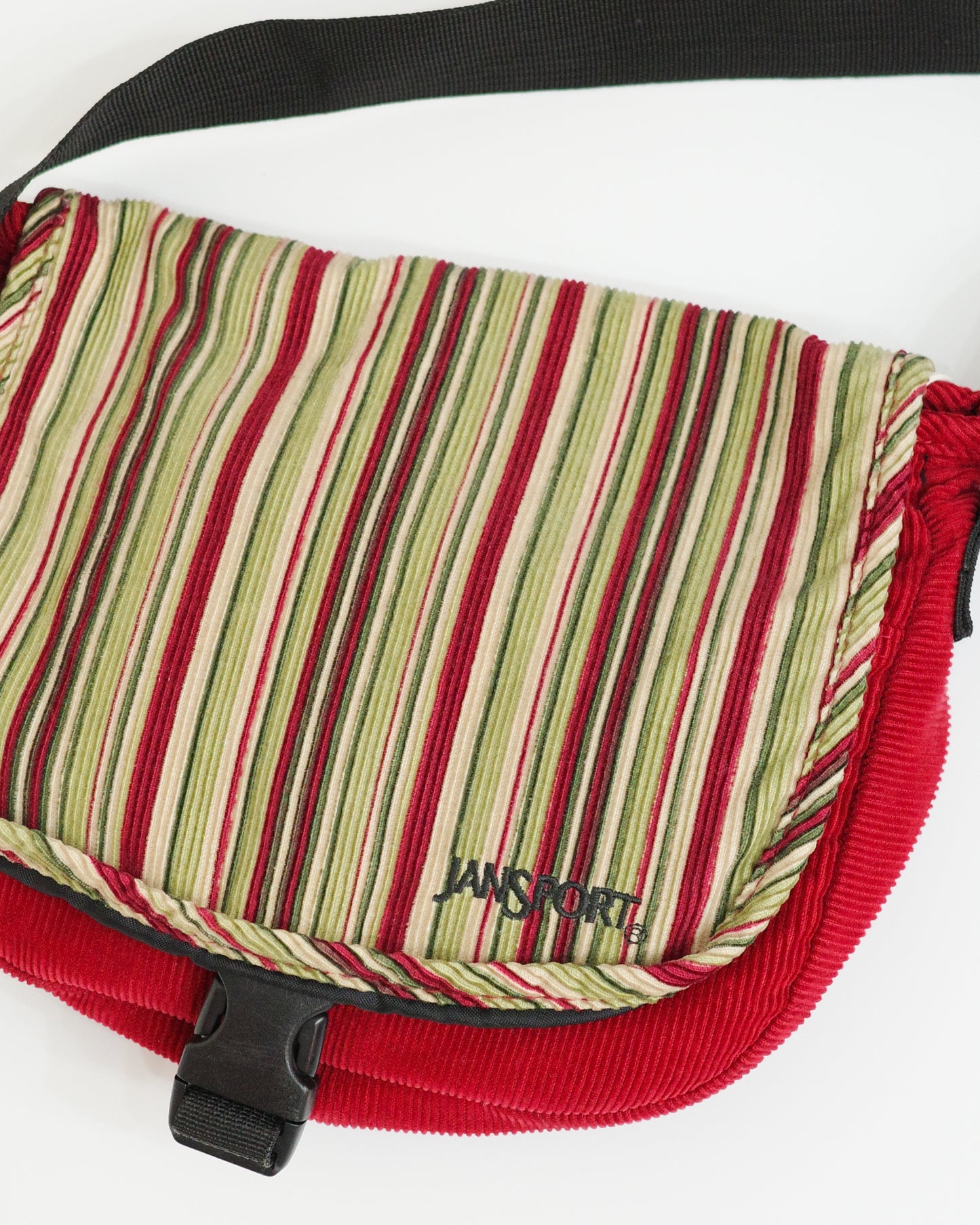 Jansport Corduroy Striped Messenger Bag