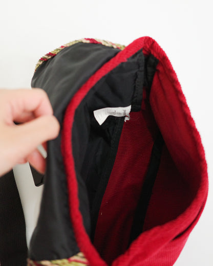 Jansport Corduroy Striped Messenger Bag