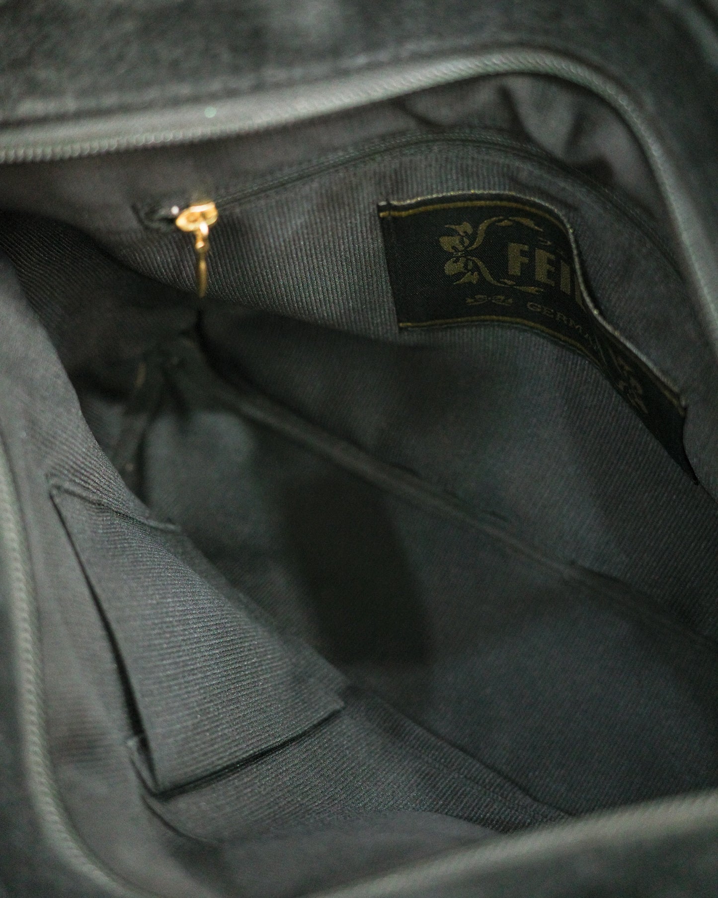 Feiler Black Floral Bag