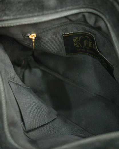 Feiler Black Floral Bag