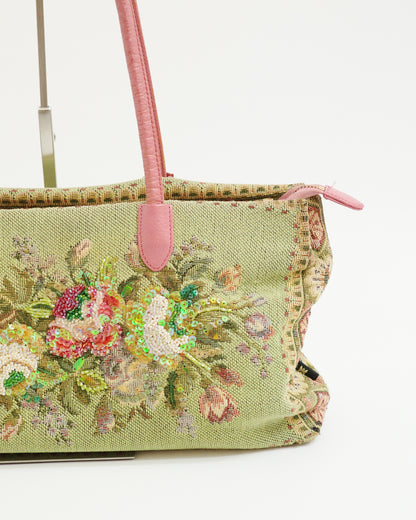 Think Bee! Beads & Sequins Floral Bag