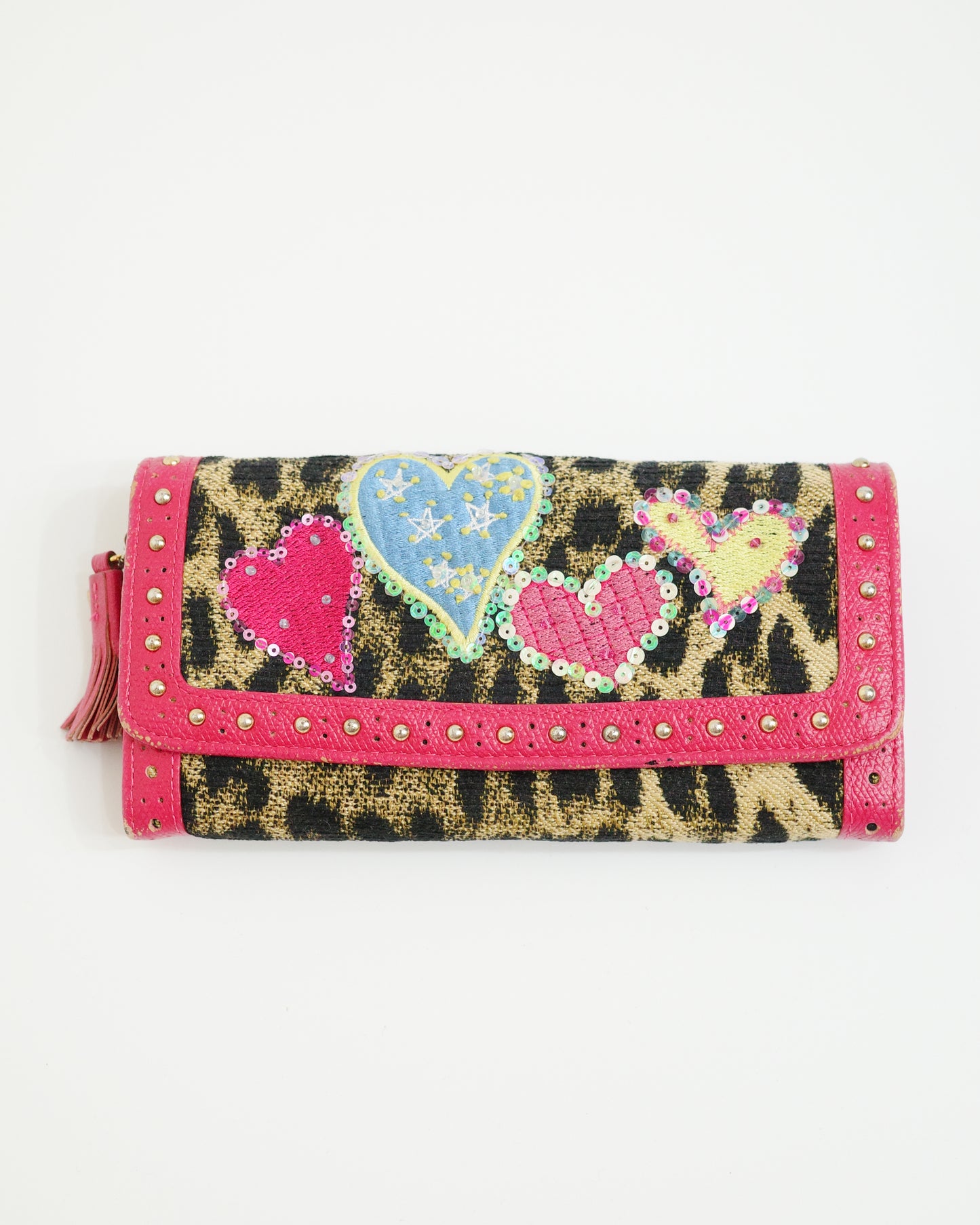 Think Bee! Leopard Hearts Wallet