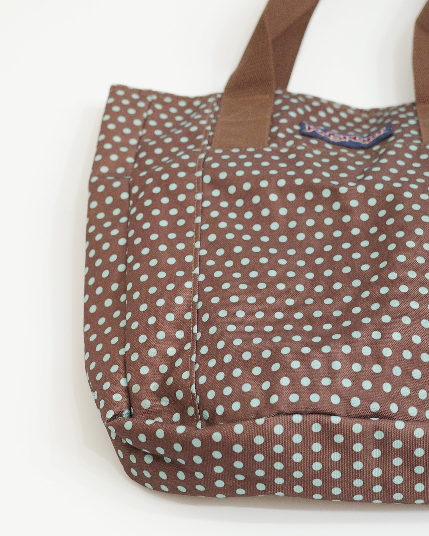 Jansport Brown x Mint Dots Tote Bag