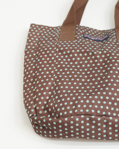 Jansport Brown x Mint Dots Tote Bag