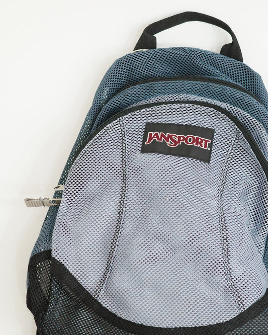 Jansport Blue & Navy Mesh Backpack
