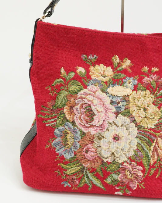 Think Bee! Red Floral Bag