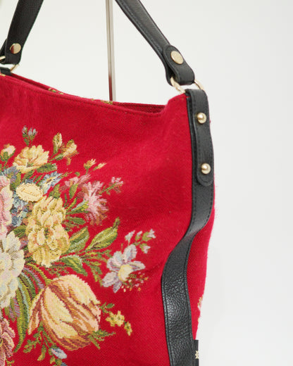 Think Bee! Red Floral Bag