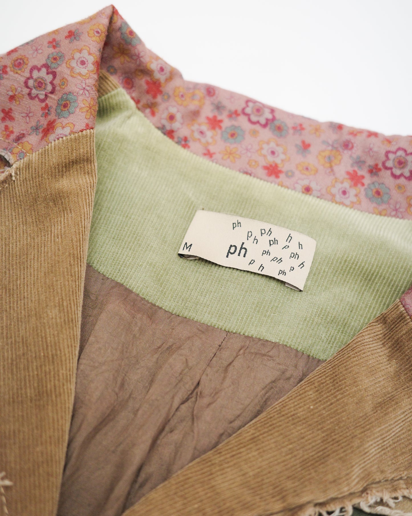 Pink House Patchwork Corduroy Blazer