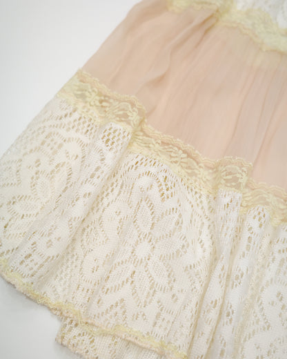 Boho Lace Tiered Maxi Skirt