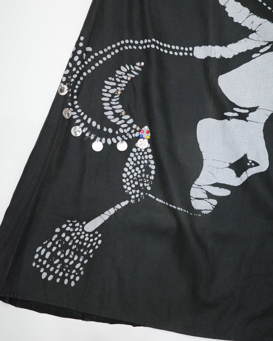Graphic Portrait A-Line Skirt