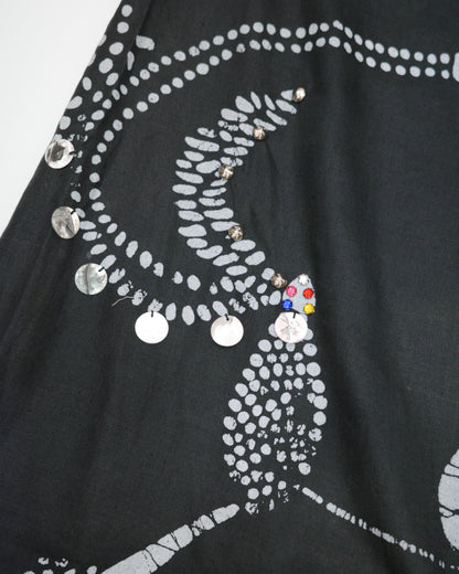 Graphic Portrait A-Line Skirt