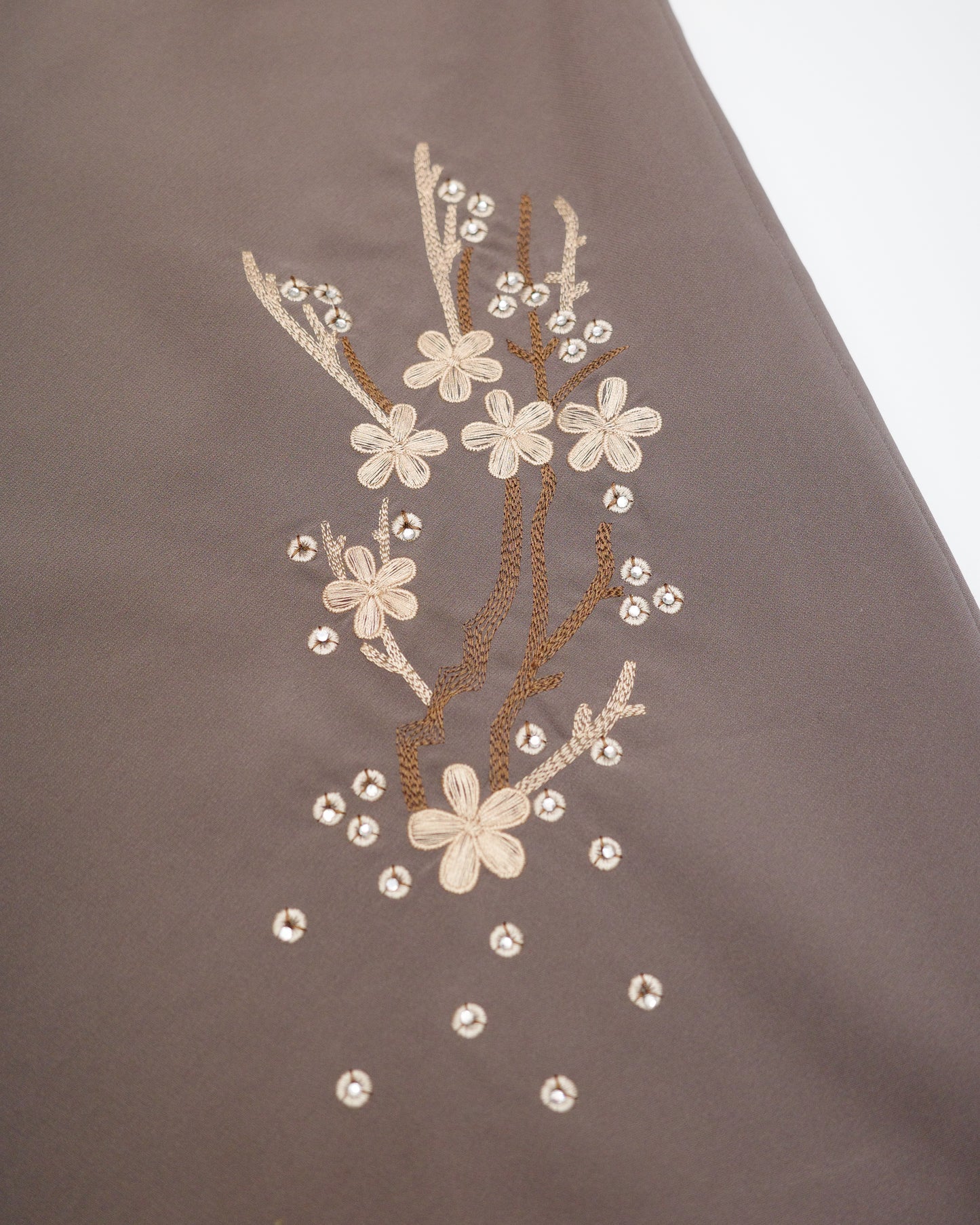Brown Embrodiery Skirt