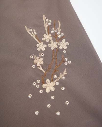 Brown Embrodiery Skirt
