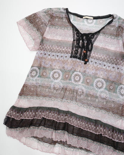 Boho Sheer Top