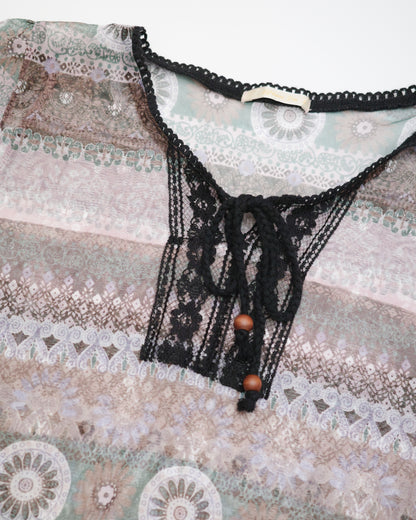 Boho Sheer Top