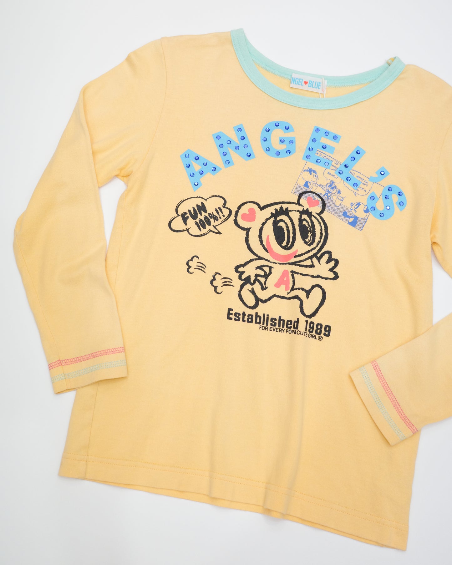 Angel Blue Orange Top